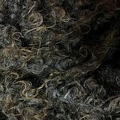 Материалы для творчества handmade. Livemaster - original item Gotland fleece Dark grey. New Zealand. 50 grams. wool for felting. Handmade.
