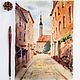 Picture of Tallinn street. Painting Europe old town. Pictures. Olga Ermakova art. Online shopping on My Livemaster.  Фото №2