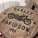 Табурет стул барный деревянный Harley Davidson круг. Табуреты. BARTABURET. Ярмарка Мастеров.  Фото №10