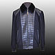 Men's insulated jacket made of genuine crocodile leather and cashmere, Mens outerwear, St. Petersburg,  Фото №1