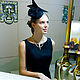 Коктейльная шляпка «птица». Шляпы. EDIS | дизайнерские шляпы Наталии Эдис. Ярмарка Мастеров.  Фото №5