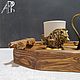 Кофейный подарочный набор с деревянным подносом и чайником из латуни. Кружки и чашки. ArtConcept. Ярмарка Мастеров.  Фото №9