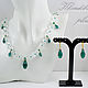 'Emerald drops' the decoration of glass and acrylic drops. Jewelry Sets. Klondike-plus. Online shopping on My Livemaster.  Фото №2
