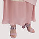 Skirt pink powder satin chiffon floor length. Skirts. Yana Levashova Fashion. My Livemaster. Фото №4