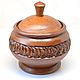 Jar-Cup made of wood carved, Jars, Moscow,  Фото №1