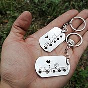 Украшения handmade. Livemaster - original item Engraved token - keychains, souvenirs, any design. Handmade.