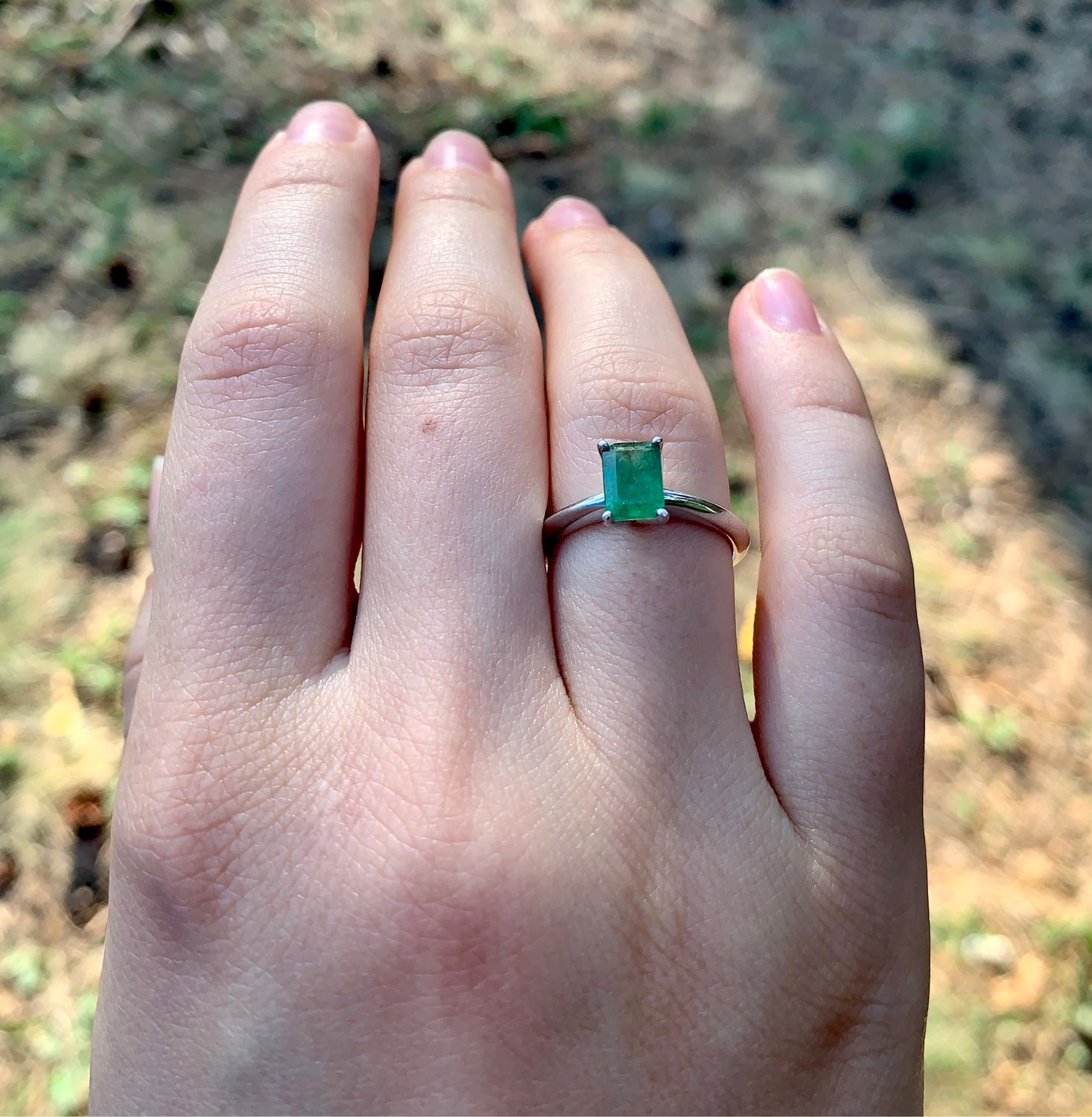 17. Кольцо с натуральным Изумрудом . Серебро купить в интернет-магазине ...