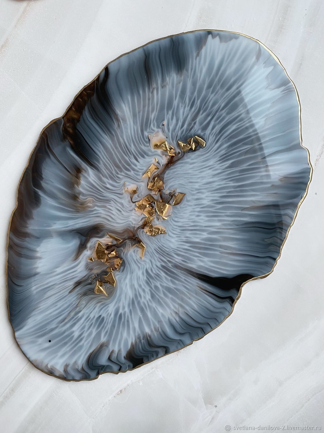 Поднос из эпоксидной смолы в интернет-магазине на Ярмарке Мастеров ...