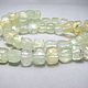 Prehnite faceted cube, Beads1, Dolgoprudny,  Фото №1
