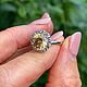 18. Натуральный желтый  циркон 4.15 ct. Кольца. Елена. Ярмарка Мастеров.  Фото №5