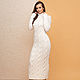 White knit dress with braids, Dresses, Moscow,  Фото №1