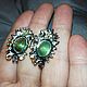 Earrings 'Forest fairy' with prehnite and tsavorite. Earrings. SELENA. My Livemaster. Фото №6