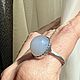 Кольцо с Голубым Агатом серебро 925. Кольца. Jeweller -Danil. Ярмарка Мастеров.  Фото №8