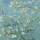 Copy of Van Gogh. Leather blue white bag "Almond Blossoms". Classic Bag. Leather  Art  Phantasy. My Livemaster. Фото №6