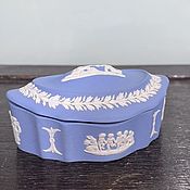 Винтаж handmade. Livemaster - original item Vintage box Wedgwood Jasperware blue, 1969 (6678). Handmade.