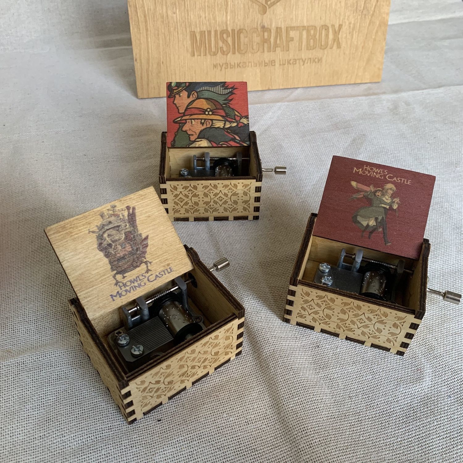Music box-hurdy-gurdy Walking Castle, Musical souvenirs, Krasnodar,  Фото №1