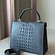 Классическая сумка из кожи крокодила. Классическая сумка. Chic bags. Ярмарка Мастеров.  Фото №4