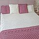 Knitted set for the bedroom: a large plaid, a small plaid and pillows. Bedspreads. Vyazanye izdeliya i MK iz Alize Puffi. Ярмарка Мастеров.  Фото №6