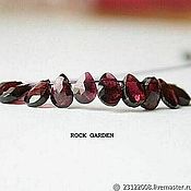 Материалы для творчества handmade. Livemaster - original item Rhodolite garnet, drop, cut - (No№103). Handmade.
