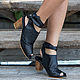 Sandals in genuine leather by Emma . Women's leather high heel shoes, Shoes, Denpasar,  Фото №1