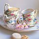Vintage porcelain tea pairs Royal Doulton England. Single Tea Sets. VintageMe. Ярмарка Мастеров.  Фото №4