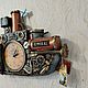 Заказать Часы в стиле стимпанк корабль "ADMIRAL". steampunkclock777. Ярмарка Мастеров. . Подарки на 23 февраля Фото №3