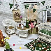 Куклы и игрушки handmade. Livemaster - original item Doll miniature garland of flags accessories for a doll house. Handmade.