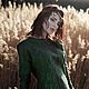 Зеленый свитер "Русалочий омут ". Свитеры. МОДНЫЙ ВОЙЛОК ОЛЬГИ ШУЛЯК ОДЕЖДА. Ярмарка Мастеров.  Фото №4
