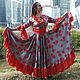 Gypsy costume ' Red petals', Suits, Moscow,  Фото №1