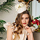 Order Sombrero con velo ' Leche'. Novozhilova Hats. Livemaster. . Hats1 Фото №3