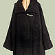 Warm wool coat. Large size. 'Black'. Headwear Sets. Lana Kmekich (lanakmekich). My Livemaster. Фото №4