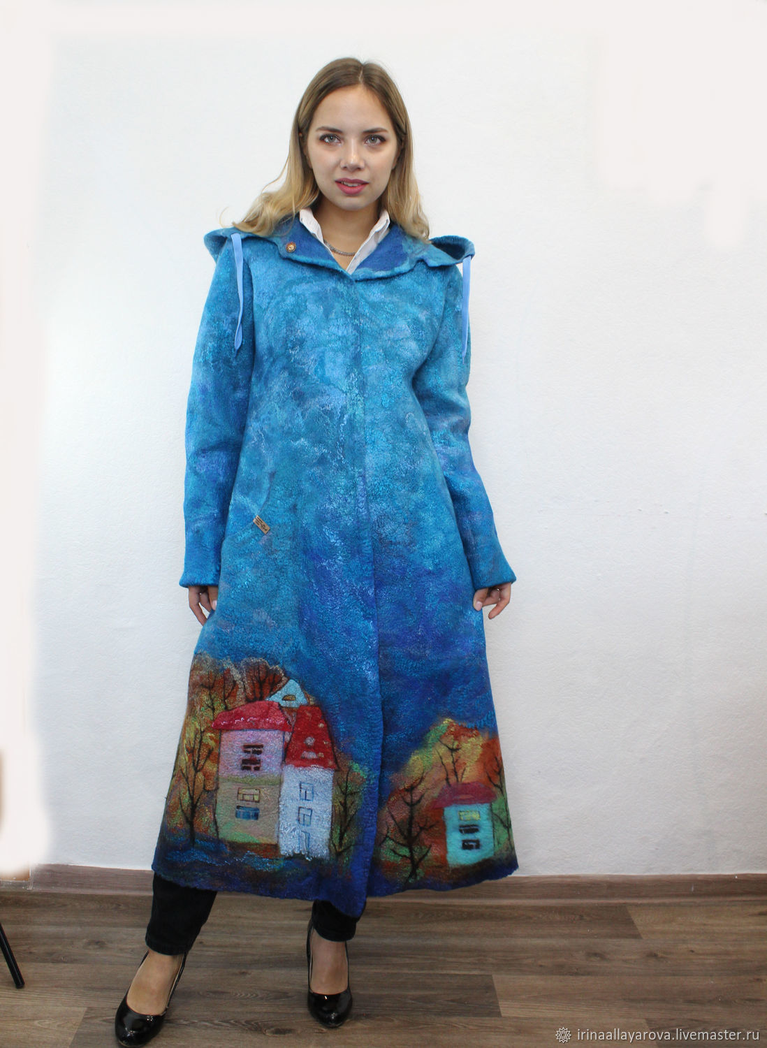 Felted coat 'Twilight in the city 2', Coats, Verhneuralsk,  Фото №1