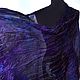 Scarf silk black blue purple long women's scarf stole. Scarves. Silk scarves gift for Womans. Online shopping on My Livemaster.  Фото №2