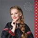 Платье «ЗОРЕСЛАВА» в черном цвете. Платья. Мастерская Русской Одежды. Интернет-магазин Ярмарка Мастеров.  Фото №2