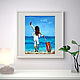 Oil painting 'Girl by the sea with a suitcase'. Pictures. Lana Zaitceva. Online shopping on My Livemaster.  Фото №2