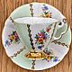 Две чайные пары , ручная роспись, клеймо, Англия. Чайные пары. Vintage_shop. Интернет-магазин Ярмарка Мастеров.  Фото №2