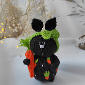 Куклы и игрушки handmade. Livemaster - original item A Bunny with a carrot. Handmade.