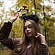 Черный Ободок летучие мыши на Хэллоуин. Головные уборы субкультур. Fomina Flowers. Интернет-магазин Ярмарка Мастеров.  Фото №2