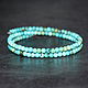 Women's bracelet made of natural turquoise. Bead bracelet. naturalkavni. My Livemaster. Фото №4