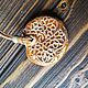 Ceramic pendant with glass Bullseye. Pendants. GFox family workshop (homeaccent). My Livemaster. Фото №4