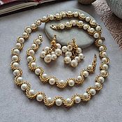 Винтаж handmade. Livemaster - original item Napier necklace, bracelet and clips, vintage USA. Handmade.