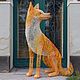  Скульптура из проволоки Лиса, Лис, Скульптуры, Москва,  Фото №1