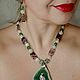 Copy of Peacock set. fluorite agate earrings. Jewelry Sets. ELENA KARPOVA. Online shopping on My Livemaster.  Фото №2