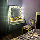 Туалетный столик + зеркало с винтажными светильниками. Столы. Bastron. Интернет-магазин Ярмарка Мастеров.  Фото №2