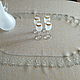 Oval linen tablecloth 250/140 Ivanovskaya stitch. Tablecloths. flax&lace. My Livemaster. Фото №4