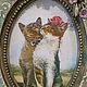 Marco de fotos Vintage: ' Los amantes del gato'. Photo frames. beautifulcrafts. Ярмарка Мастеров.  Фото №6