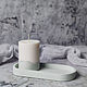 Soy candle on concrete, Candles, Tver,  Фото №1
