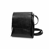 Сумки и аксессуары handmade. Livemaster - original item Crossbody bag: Handbag women`s leather black Emilia Mod. C86-911. Handmade.
