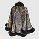 Order Jacket: from shawls 'semi-precious Casket' with blue Fox fur. Olga Lavrenteva. Livemaster. . Outerwear Jackets Фото №3