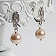 earrings with pearl Majorca. Earrings. Jewelry by Olga Orlova. Online shopping on My Livemaster.  Фото №2